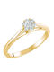 Inel Din Aur 18K Cu Diamant