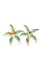 Κρεμαστό Σκουλαρίκι Oo-s631 Πράσινο