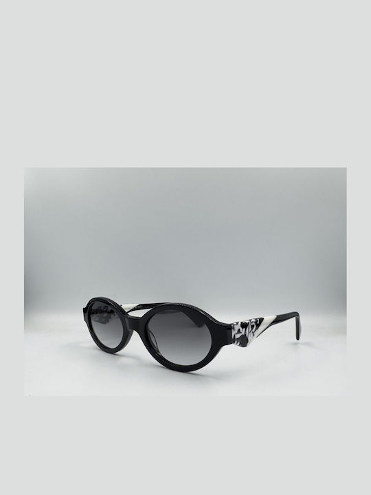 Monte Napoleone Women's Sunglasses with Black Frame and Black Lenses MN522634-C1