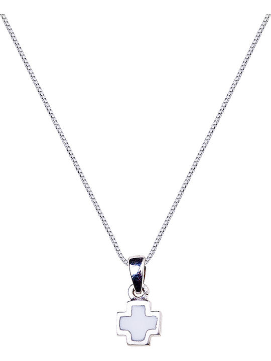 Charm Din Aur Alb 14K Negru