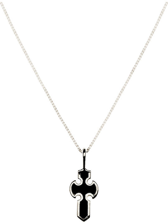 Charm in 14K White Gold Black
