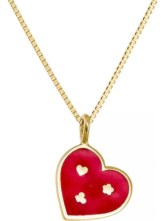 Herz Charm aus 9K Gold Rot