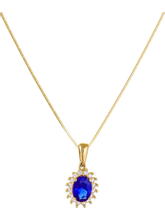 Hängender Charm Rosette aus 14K Gold Schwarz