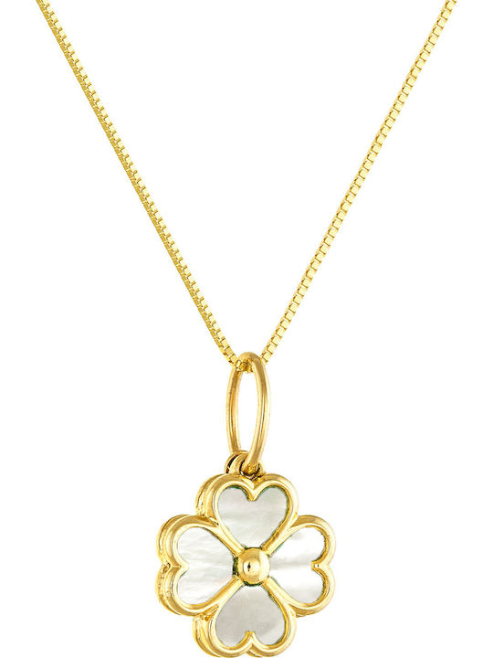 Hängendes Charm aus 14K Gold Schwarz