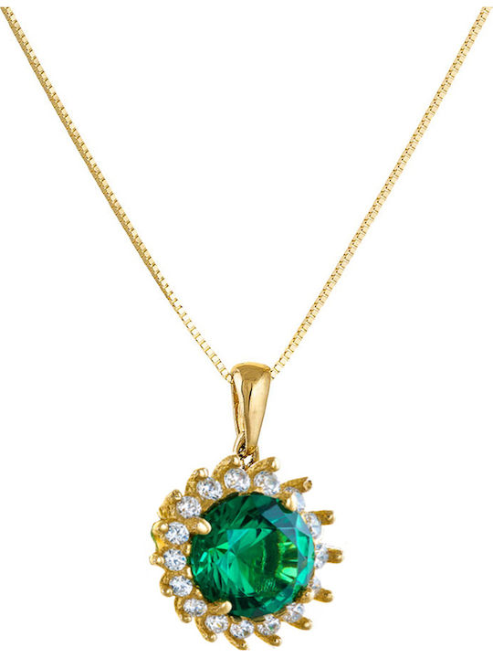 Charm Rosette Gold 14K Green