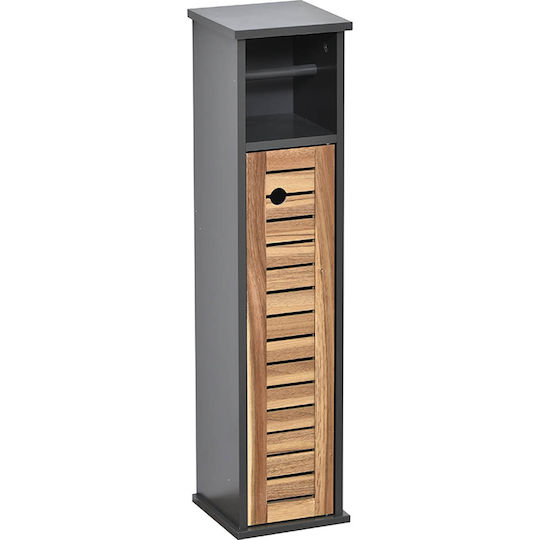 MRShome Bathroom Cabinet 18x18x75cm Gray
