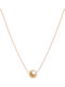 Hängender Charm mit Steinen aus Roségold 14K