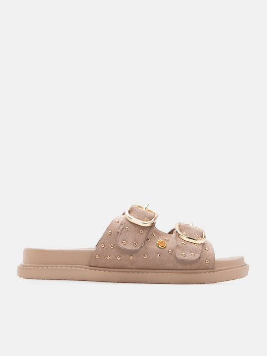 Luigi Flache Sandalen Für Damen Flatforms Beiges