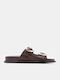 Women's Flat Sandals Flatforms Brown