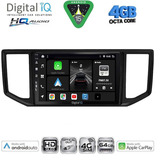 Digital IQ Car Audio System for Volkswagen Crafter 2017 with Touch Screen 10" Bluetooth USB Wi-Fi GPS Apple CarPlay Android Auto Digital IQ