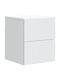 White Wooden Bedside Table 33x34.5x40cm