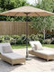 Garten- und Terrassen-Sonnenschirm Rundschreiben Aluminium Braune F2.3xH2.23m