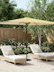 Rundschreiben Aluminium Garten- und Terrassen-Sonnenschirm Gelbe Φ3xΥ2.23m