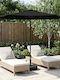 Rundschreiben Aluminium Gartenschirm Schwarz Φ3xΥ2.28m