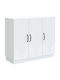 Wooden Sideboard White 89x34.5x77cm