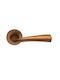 Zogometal Middle Door Lever with Rosette 370 Pair with Mouthpiece Copper Aged