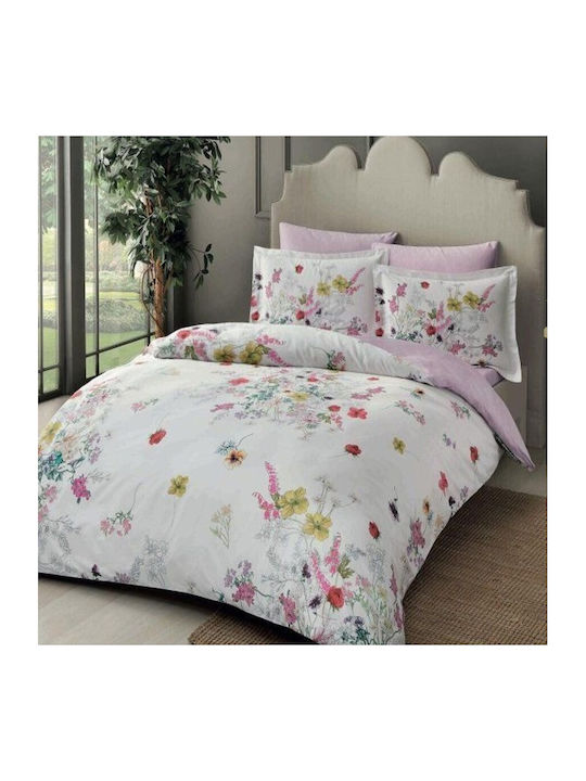 Tac Set Huse Pentru Pilote 200x220cm Dublu Cu 4 Fețe De Pernă & 1 Cearceaf Benicia