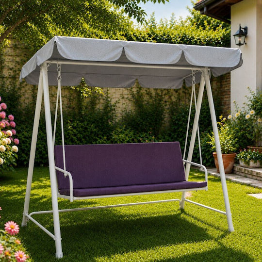 Pucioasa Garden Chair Cushion with Backrest Purple 50x150cm