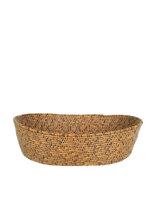 Espiel Διακοσμητικό Καλάθι Rattan Μπεζ 28x21x7εκ.