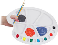 Mixing Palette Painting Relaxdays 20 Wells White 1.5x25x34 Cm