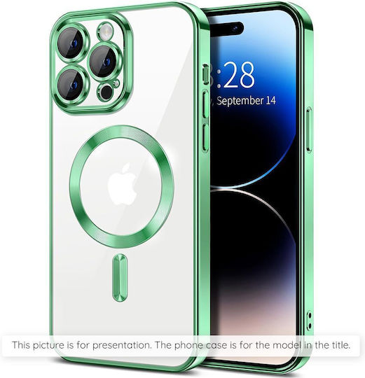 Techsuit Luxury Crystal Silicone Back Cover Green for Redmi Note 15 Pro+ / Poco M8 Pro