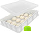 Relaxdays Pizza Dough Box White 13x60x40 Cm Includes Lid Spatula 12-16 Dough Balls