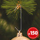 Silver Christmas Tree Hooks 150 Pcs Decorations Durable Easy To Use