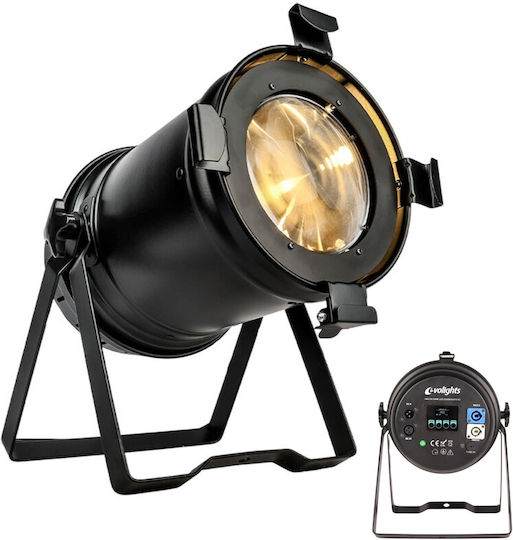 Evolights ПАР 64 200W LED Зум Авто V2 Сценичен Спот Театрално Осветление Топло Бяло