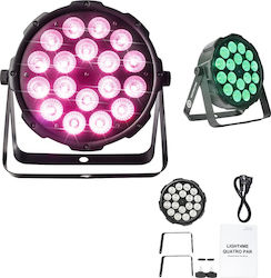 Προβολέας Σκηνής Light4me Light4me Quatro Par 18x10w Rgbw Φωτισμός Led Εκδήλωση Διακόσμηση Φως