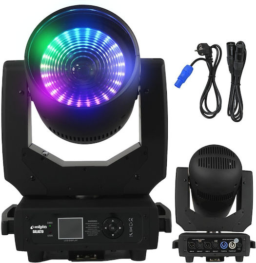 Evolights Galacto Movable Head 120w Rgbl Led + 24x0.1w Rgb Smd5050 Led Effect Ring