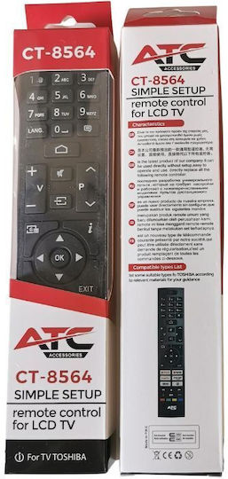 Atc Τηλεχειριστήριο Toshiba Lcd Tvs Ct-8564 Nygpm1
