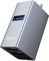 Hoco USB Hub 3 Θυρών (USB-C) Hoco USB Hub 3 Θυρών (USB-C)