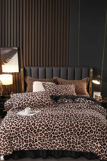 SteweHome Cotton Duvet Cover Set 220x180cm Double With 2 Pillowcases Ecru