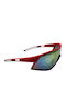 V-store Unisex Sonnenbrillen mit Roter Horn umrandeter Rahmen und Blauen Polarisiert Gläsern