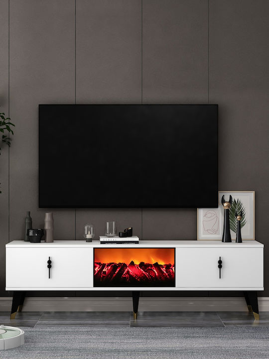 Έπιπλο Τηλεόρασης Συνθετικό Ξύλο Μ150xΠ30xΥ46cm