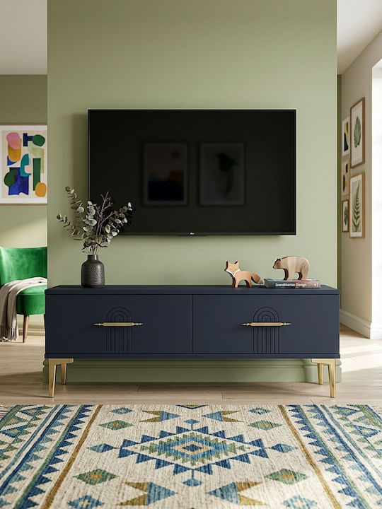 Gold TV Stand L120xD30xH41cm