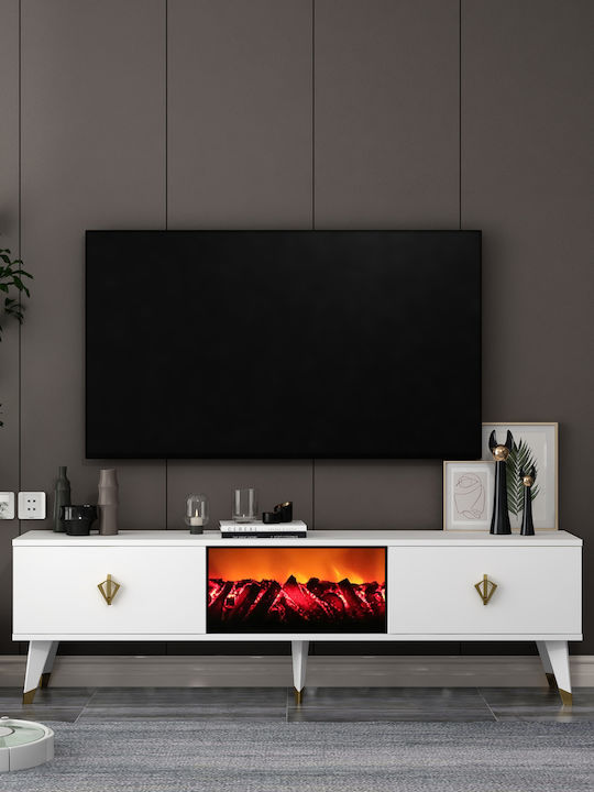 TV-Ständer Blau M150xP30xH46cm SteweHome