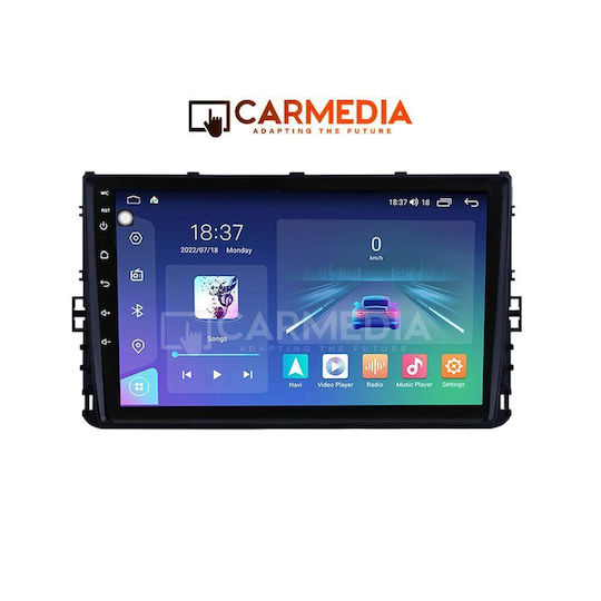 Carmedia Ηχοσύστημα Αυτοκινήτου για Volkswagen Polo / T-Cross / T-Roc 2017+ (Bluetooth/USB/WiFi/GPS/Apple-Carplay/Android-Auto) με Οθόνη Αφής 9"