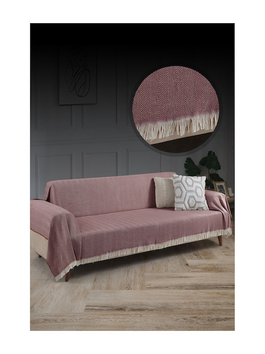 SteweHome Ριχτάρι Τριθέσιου Καναπέ 180x300εκ. Μπορντό