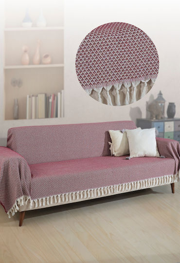 SteweHome Покривка За Триместен Диван 180x300см Бордо