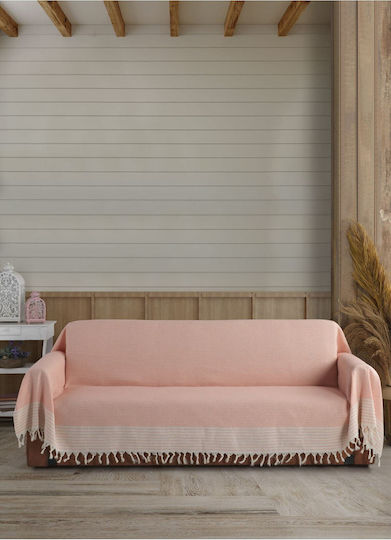 SteweHome Ριχτάρι Τριθέσιου Καναπέ 180x300εκ. Πορτοκαλί