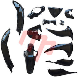 Κουστουμι Πλαστικα Honda Sh125 Sh 125 Mode ’14-19 14tem Μαυρα Τυπου Γνησια