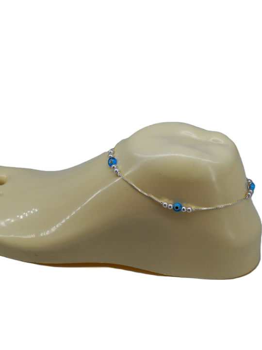 Elegant Αλυσίδα Ποδιού με Πέρλες 8cm