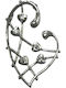 Hängendes Charm Herz aus Silber mit Zirkon