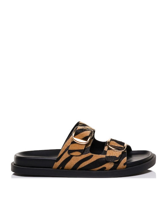 Zak Damen Anatomische Flache Sandalen Braun