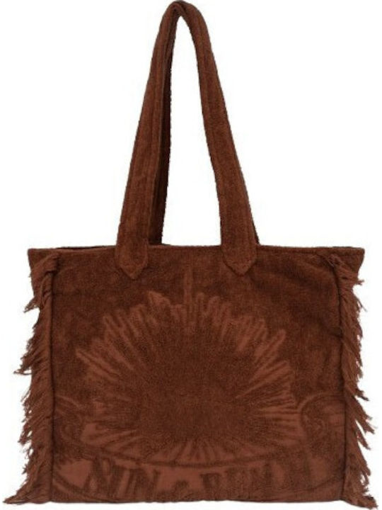 Sun of a Beach Terrycloth Brown Beach Bag