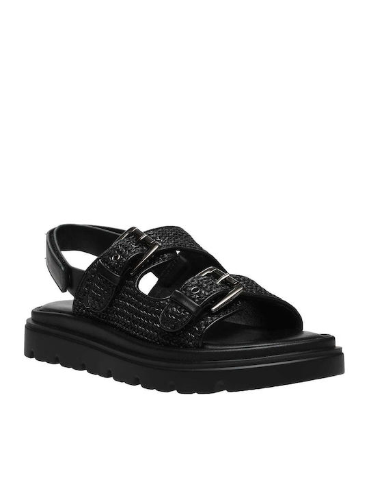 Γυναικεία Σανδάλια Flatforms Μαύρα