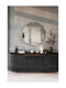 SteweHome Oglindă de Baie din Metal 100x100cm Gri