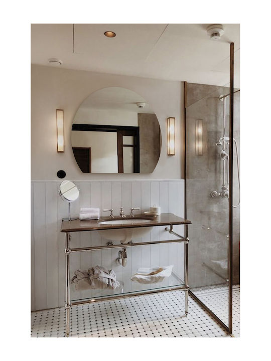 SteweHome Bathroom Mirror Made of Metal 65x70cm Bronze