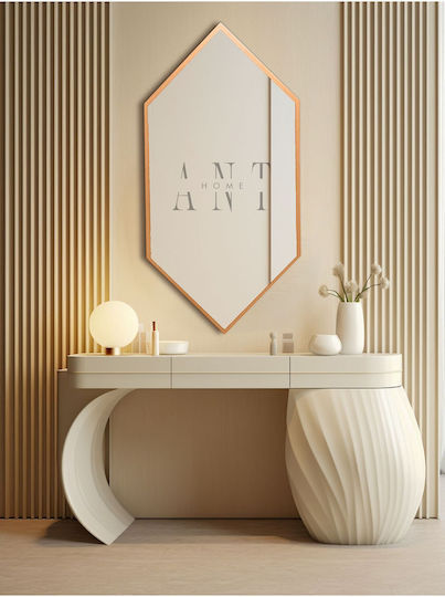 SteweHome Огледало за баня от MDF 80x40cm Бронзово